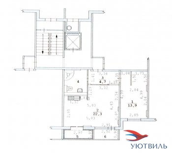 2-хкомнатная квартира на Бакинских комиссаров в Ногинске - noginsk.yutvil.ru - фото 12